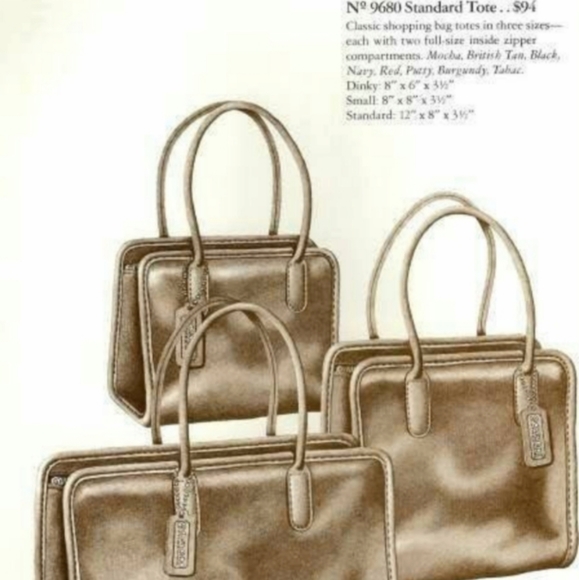 Vintage Coach Standard Tote №9680 in Putty - Picture 4 of 4